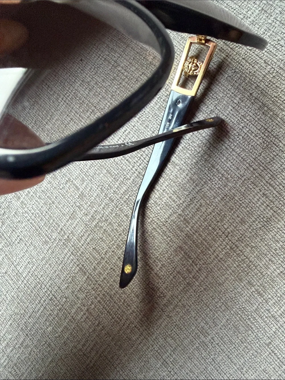 Versace Black Oversized Women's Sunglasses - UV Gradient Lenses
